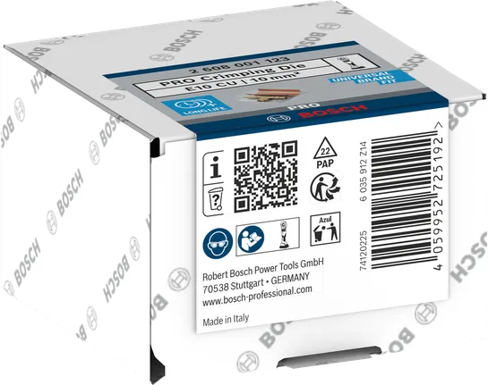 Matriz de crimpagem Bosch PRO E10 CU 10 mm².